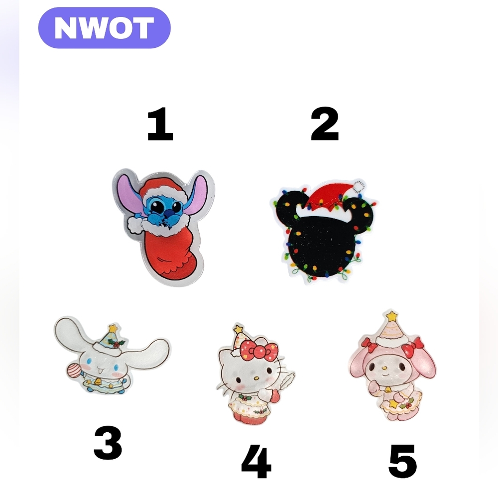 (Pick 1) Disney & Sanrio Christmas Magnets NWOT